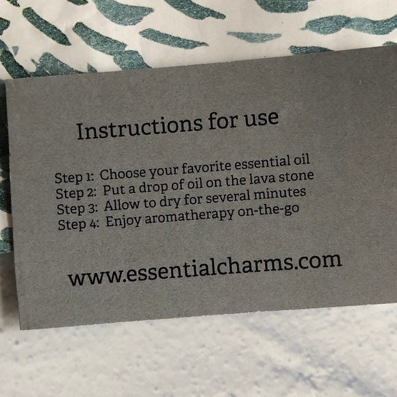 Essential Charms Lava Charm Aromatherapy Necklace - Picture 5 of 5